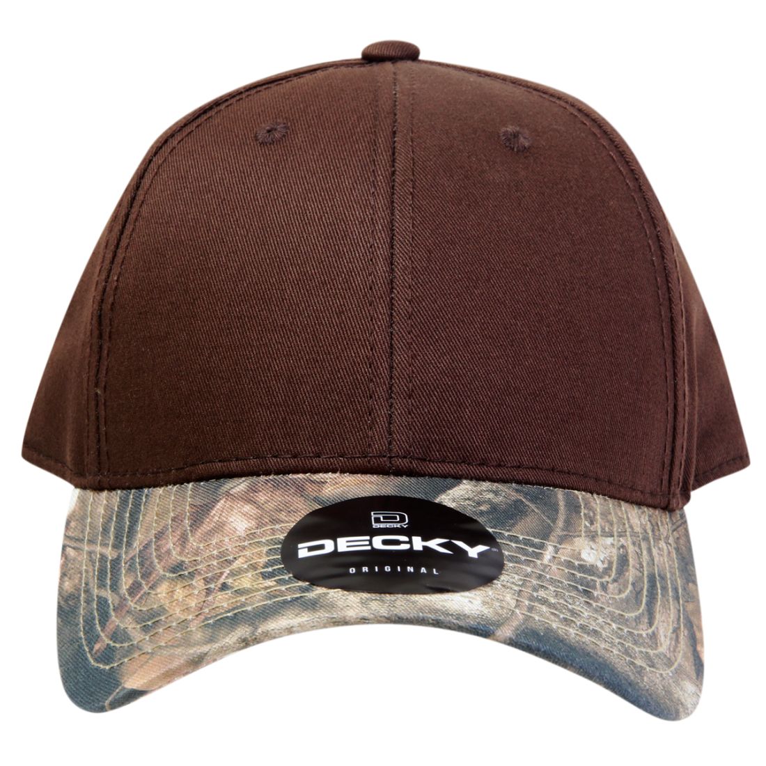 Decky 217 Structured Camouflage Hats Low Profile 6 Panel Curved Bill Caps