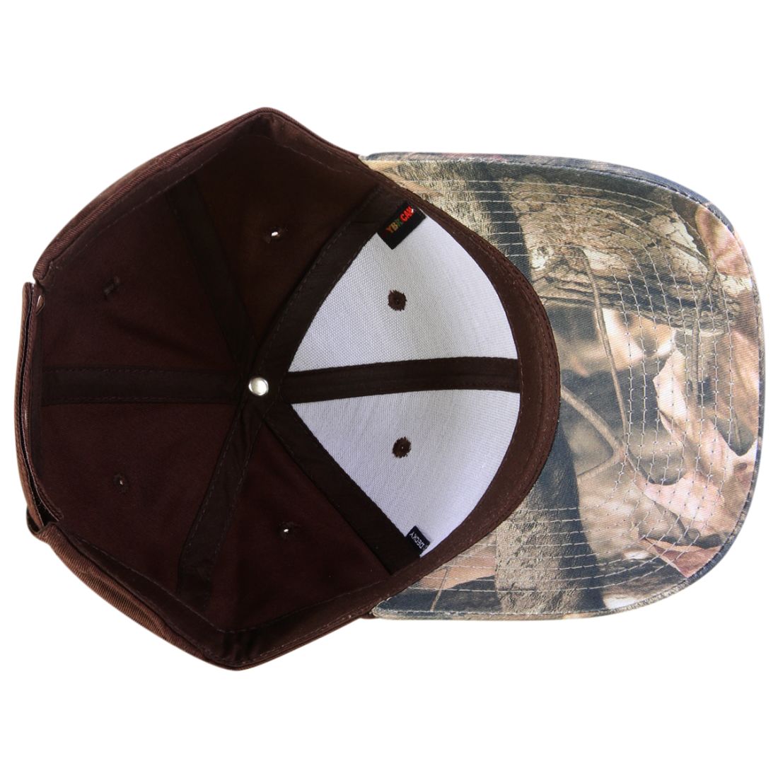 Decky 217 Structured Camouflage Hats Low Profile 6 Panel Curved Bill Caps