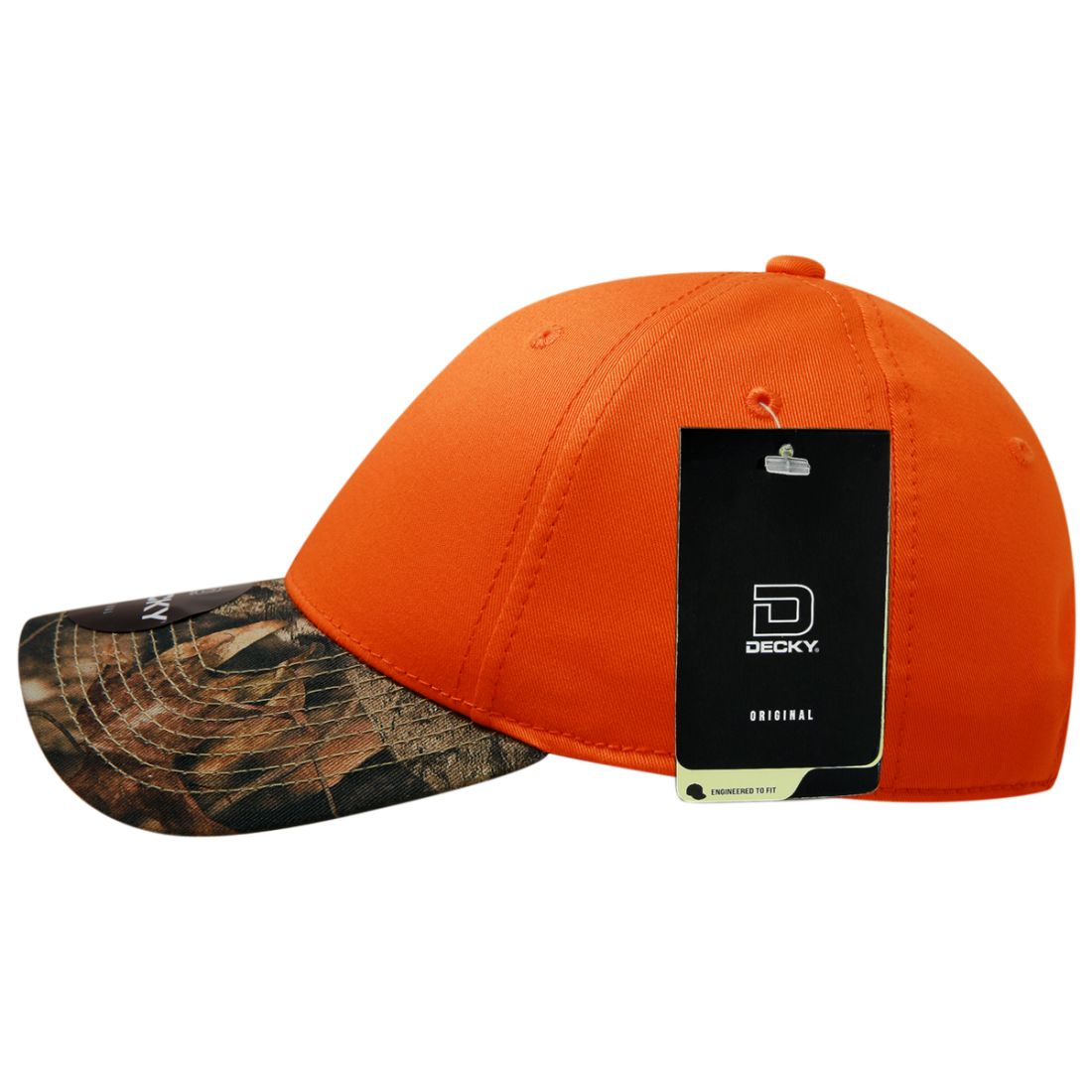 Decky 217 Structured Camouflage Hats Low Profile 6 Panel Curved Bill Caps