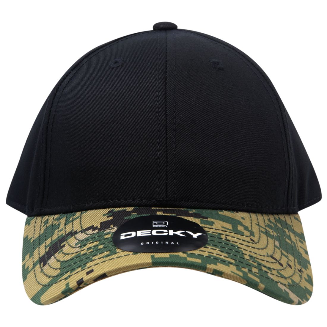 Decky 217 Structured Camouflage Hats Low Profile 6 Panel Curved Bill Caps
