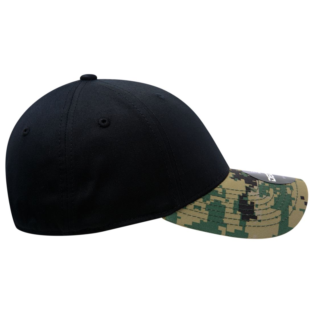 Decky 217 Structured Camouflage Hats Low Profile 6 Panel Curved Bill Caps