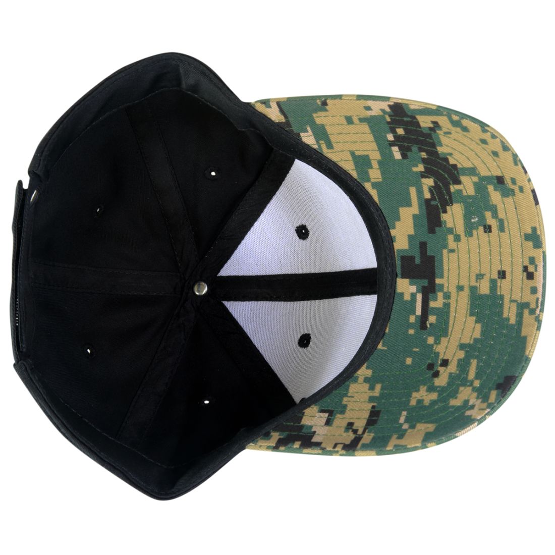 Decky 217 Structured Camouflage Hats Low Profile 6 Panel Curved Bill Caps