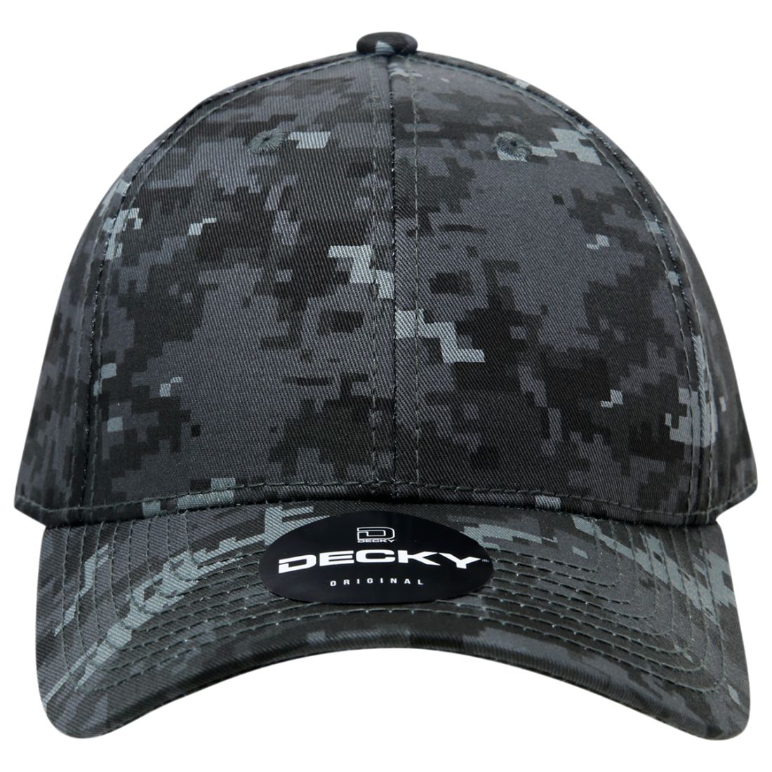 Decky 217 Structured Camouflage Hats Low Profile 6 Panel Curved Bill Caps