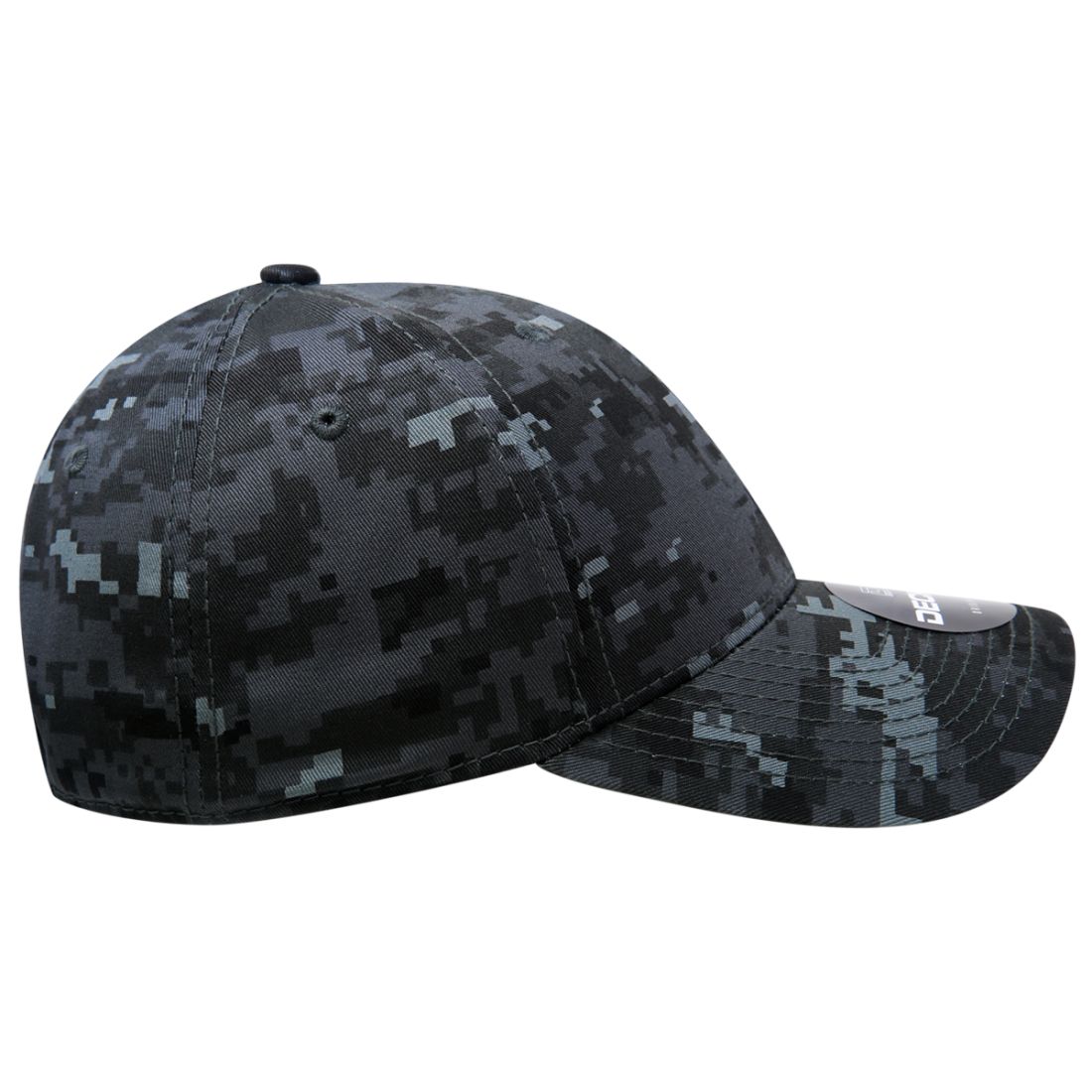 Decky 217 Structured Camouflage Hats Low Profile 6 Panel Curved Bill Caps