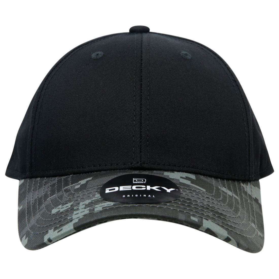 Decky 217 Structured Camouflage Hats Low Profile 6 Panel Curved Bill Caps
