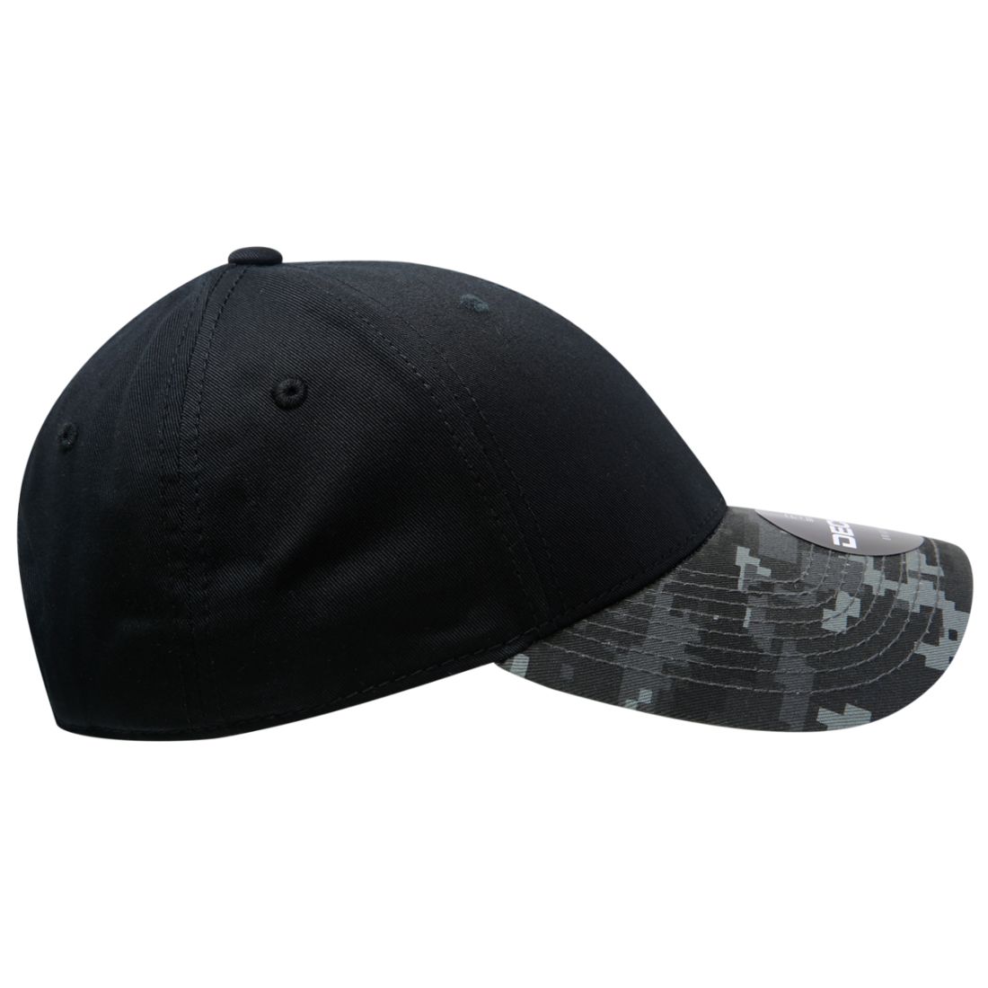 Decky 217 Structured Camouflage Hats Low Profile 6 Panel Curved Bill Caps