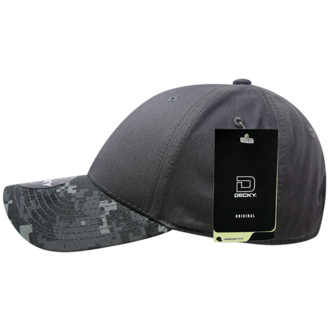 Decky 217 Structured Camouflage Hats Low Profile 6 Panel Curved Bill Caps
