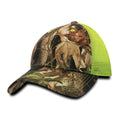 Decky 218 Structured Camo Trucker Hats Low Profile 6 Panel Curved Bill Caps Wholesale