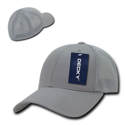 Decky 219 Aero Mesh Flex Hats Low Profile 6 Panel Baseball Caps Structured Wholesale