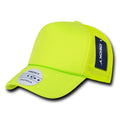 Decky 221 Blank Neon Foam Mesh Trucker Snapback Hats High Profile 5 Panel Caps Wholesale