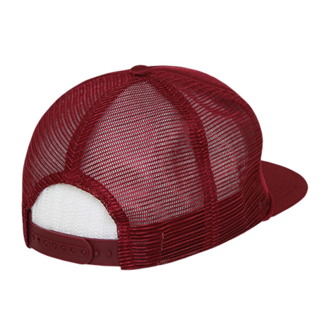 Decky 223 Solid Foam Trucker Hats High Profile 5 Panel Flat Bill Caps Blank Wholesale