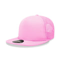 Decky 223 Solid Foam Trucker Hats High Profile 5 Panel Flat Bill Caps Blank Wholesale