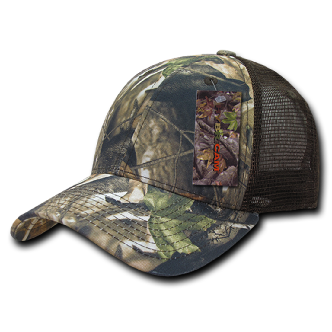 Decky 226 Camouflage Hybricam Trucker Hats High Profile Curved Bill Baseball Caps Wholesale