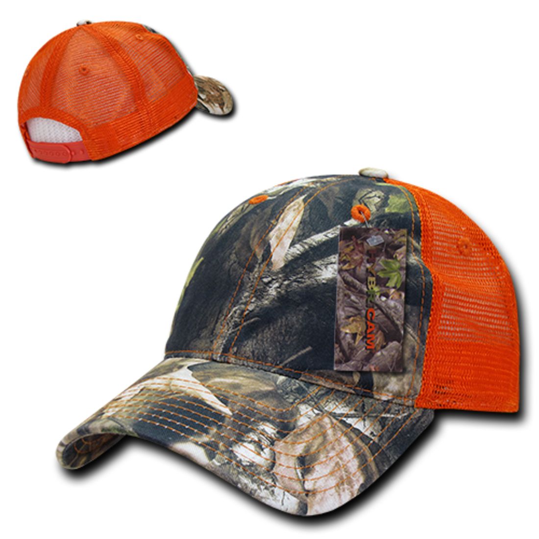Decky 227 Relaxed Camouflage Hybricam Trucker Hats Low Profile 6 Panel Baseball Caps Wholesale