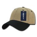Decky 230 Jute Low Crown Hats 6 Panel Dad Baseball Caps Structured Wholesale