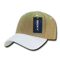 Decky 230 Jute Low Crown Hats 6 Panel Dad Baseball Caps Structured Wholesale