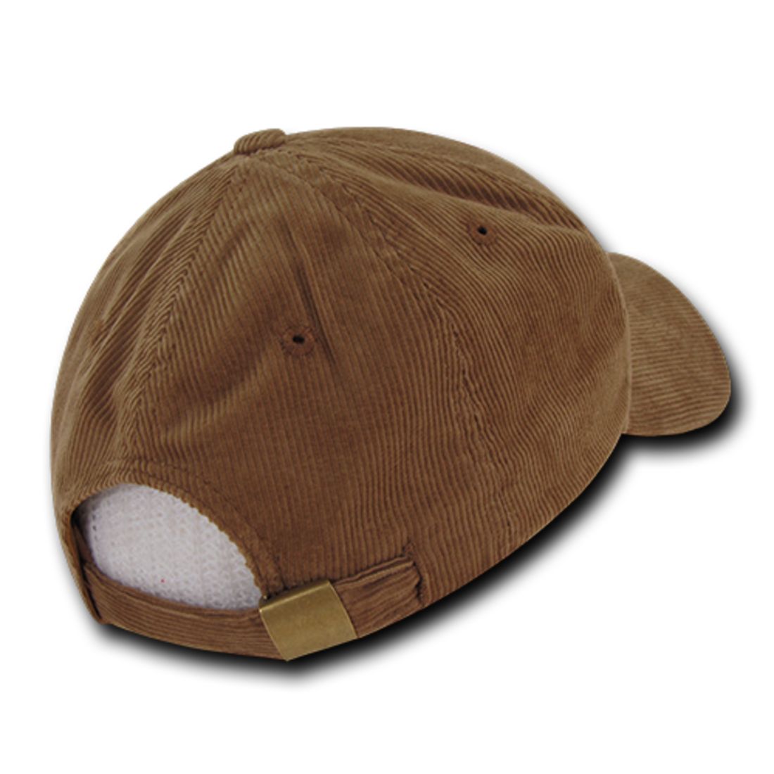 Decky 231 Corduroy Hats Low Crown 6 Panel Curved Bill Dad