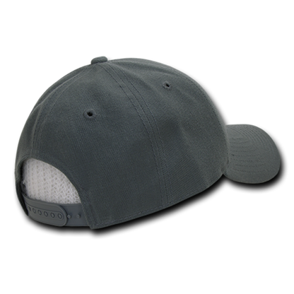 Decky 234 Structured Acrylic Low Crown Hats Curved Bill Dad Baseball Caps Wholesale