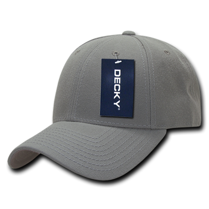 Decky 234 Structured Acrylic Low Crown Hats Curved Bill Dad Baseball Caps Wholesale