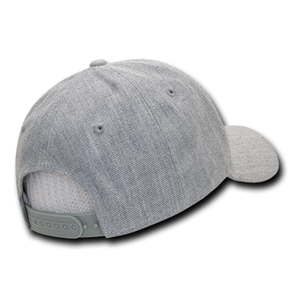 Decky 234 Structured Acrylic Low Crown Hats Curved Bill Dad Baseball Caps Wholesale