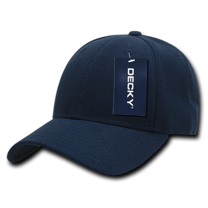 Decky 234 Structured Acrylic Low Crown Hats Curved Bill Dad Baseball Caps Wholesale