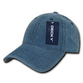 Decky 235 Relaxed Heavy Duty Denim Hats Low Crown 6 Panel Baseball Caps Wholesale