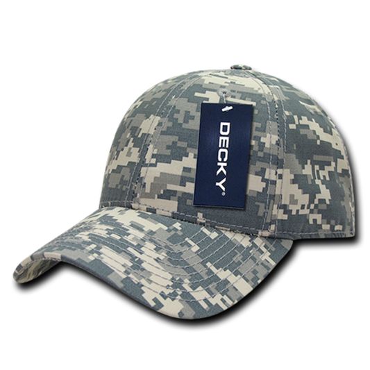 Decky 240 Camo Structured Ripstop Baseball Hats Low Crown Dad Caps Cotton Wholesale - Star Hats & Embroidery