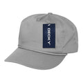 Decky 252 Classic 5 Panel Golf Hat with Rope Braid Snapback Caps Cotton Blank Wholesale