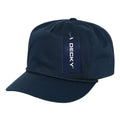 Decky 252 Classic 5 Panel Golf Hat with Rope Braid Snapback Caps Cotton Blank Wholesale