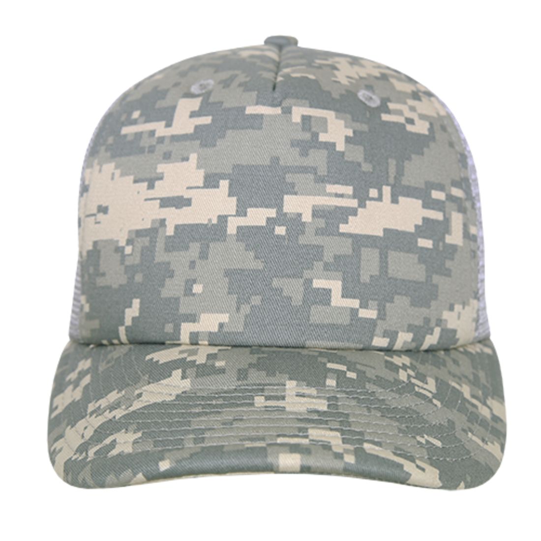 Decky 253 Camouflage Foam Mesh Trucker Hats High Crown 5 Panel Snapback Caps Wholesale