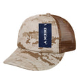 Decky 253 Camouflage Foam Mesh Trucker Hats High Crown 5 Panel Snapback Caps Wholesale