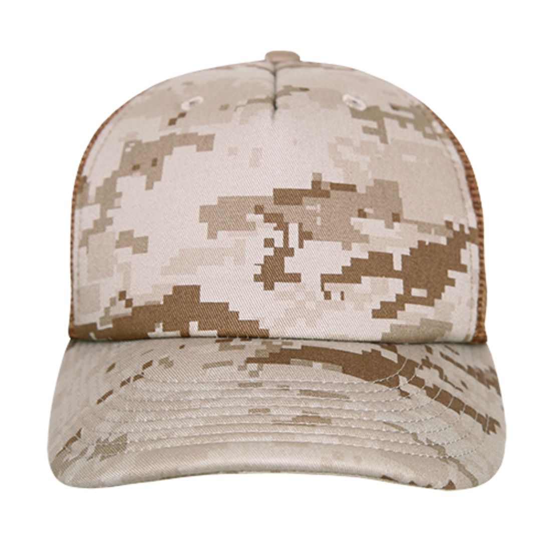 Decky 253 Camouflage Foam Mesh Trucker Hats High Crown 5 Panel Snapback Caps Wholesale