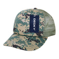 Decky 253 Camouflage Foam Mesh Trucker Hats High Crown 5 Panel Snapback Caps Wholesale