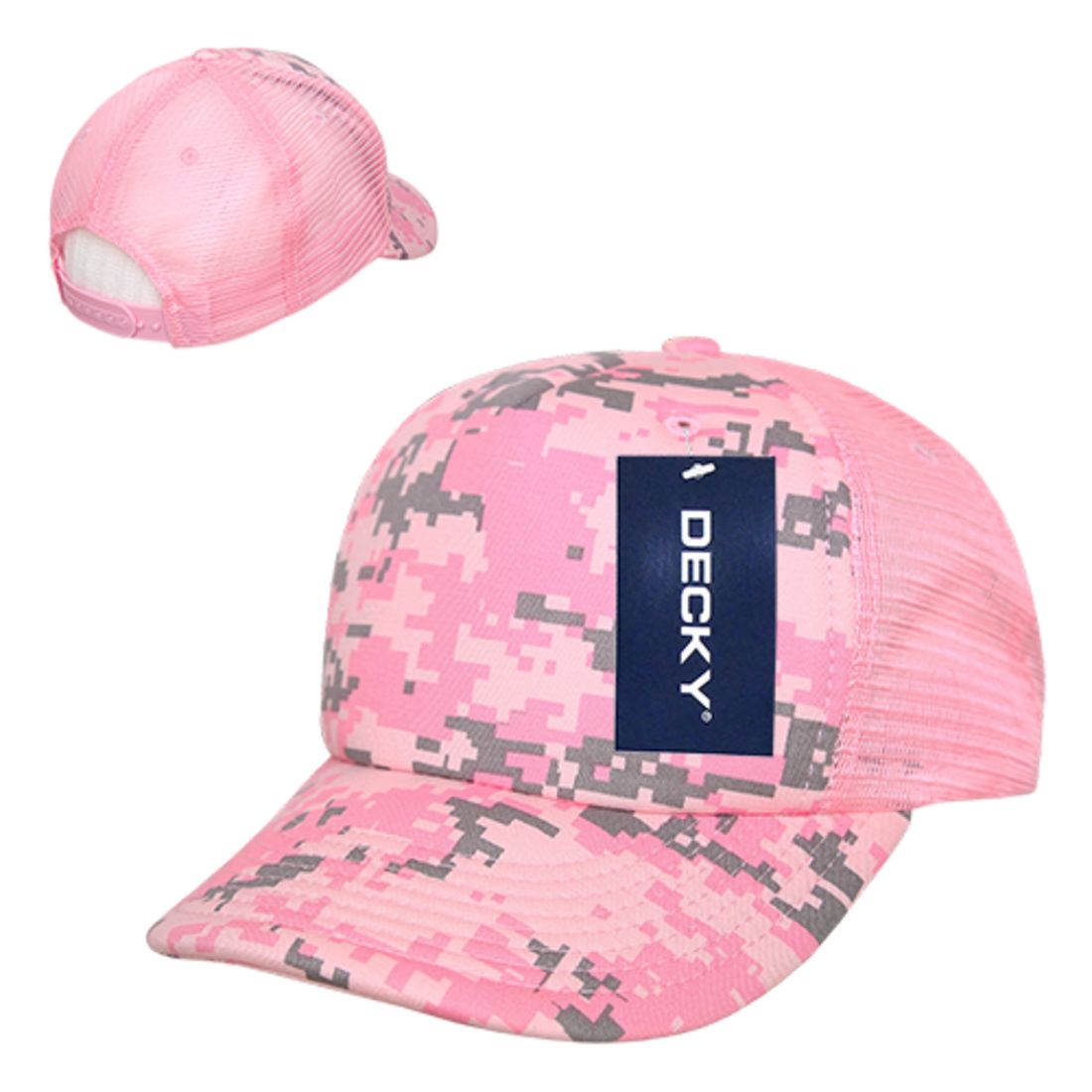 Decky 253 Camouflage Foam Mesh Trucker Hats High Crown 5 Panel Snapback Caps Wholesale