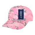 Decky 253 Camouflage Foam Mesh Trucker Hats High Crown 5 Panel Snapback Caps Wholesale