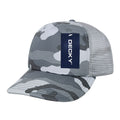 Decky 253 Camouflage Foam Mesh Trucker Hats High Crown 5 Panel Snapback Caps Wholesale