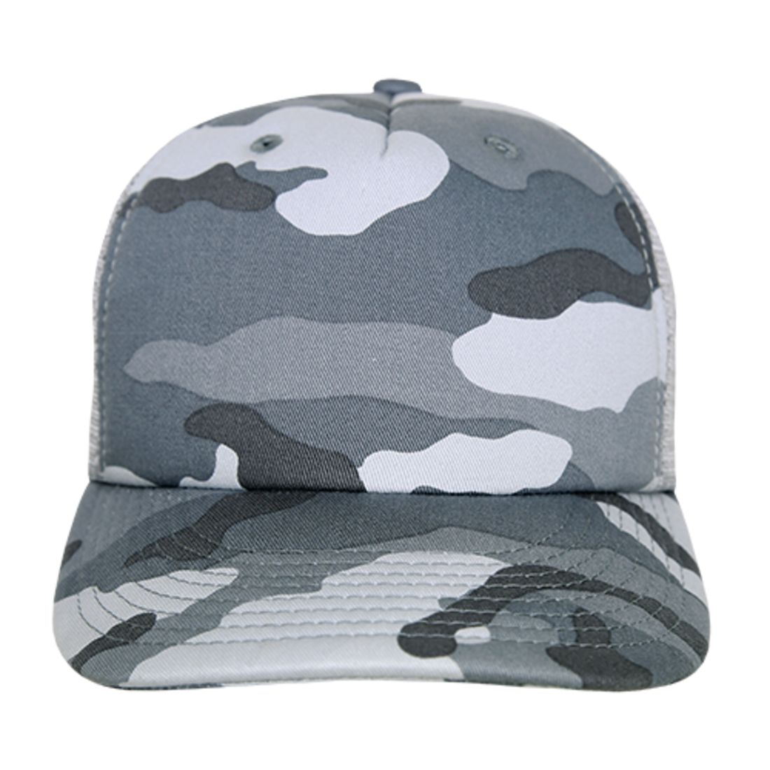 Decky 253 Camouflage Foam Mesh Trucker Hats High Crown 5 Panel Snapback Caps Wholesale