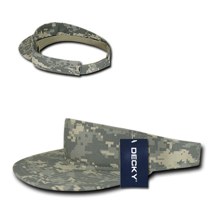 Decky 3010 Camouflage Camo Visor Golf Hats Sun Visors Curved Bill Summer Wholesale