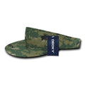 Decky 3010 Camouflage Camo Visor Golf Hats Sun Visors Curved Bill Summer Wholesale