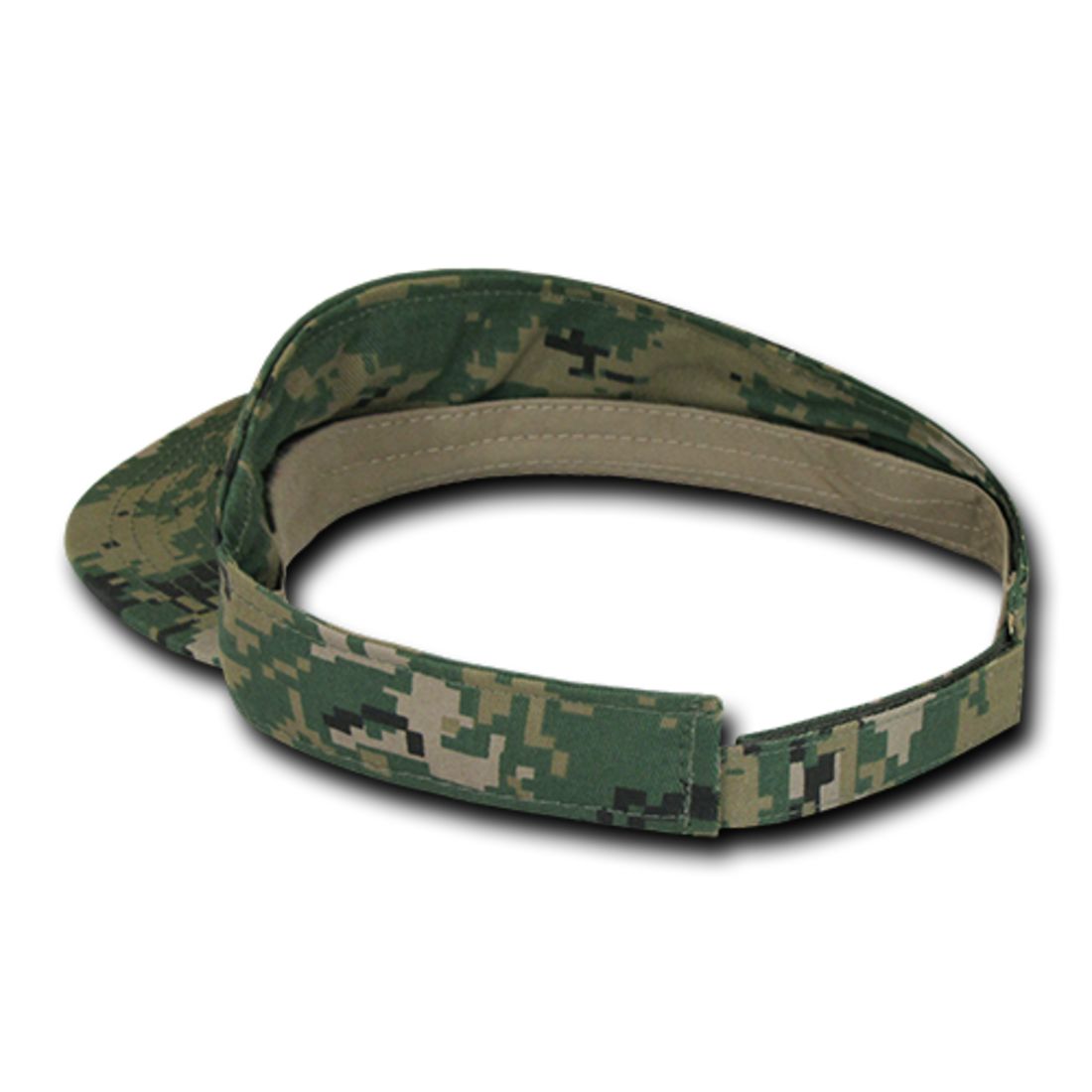 Decky 3010 Camouflage Camo Visor Golf Hats Sun Visors Curved Bill Summer Wholesale