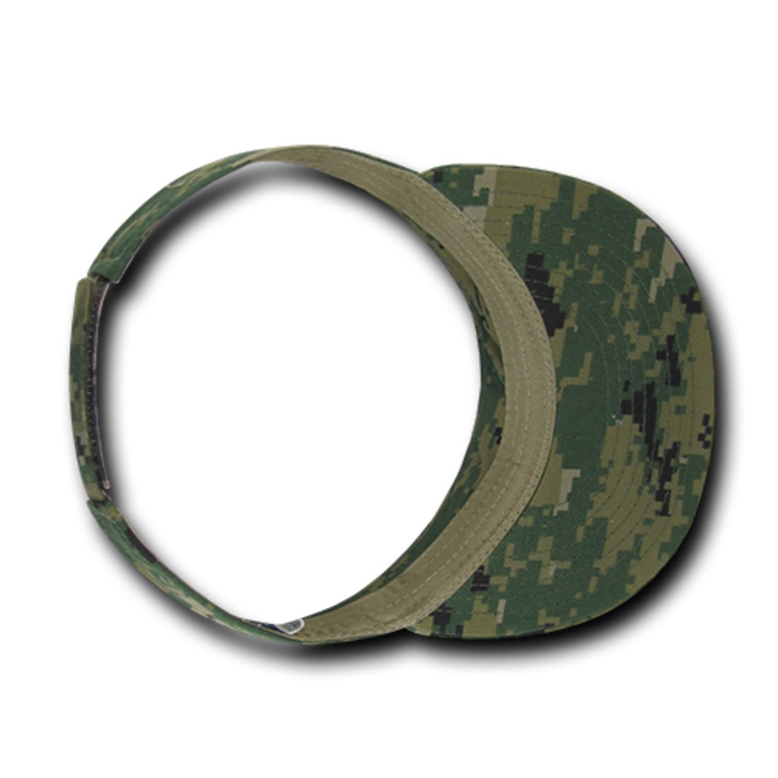 Decky 3010 Camouflage Camo Visor Golf Hats Sun Visors Curved Bill Summer Wholesale