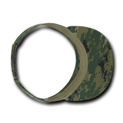 Decky 3010 Camouflage Camo Visor Golf Hats Sun Visors Curved Bill Summer Wholesale