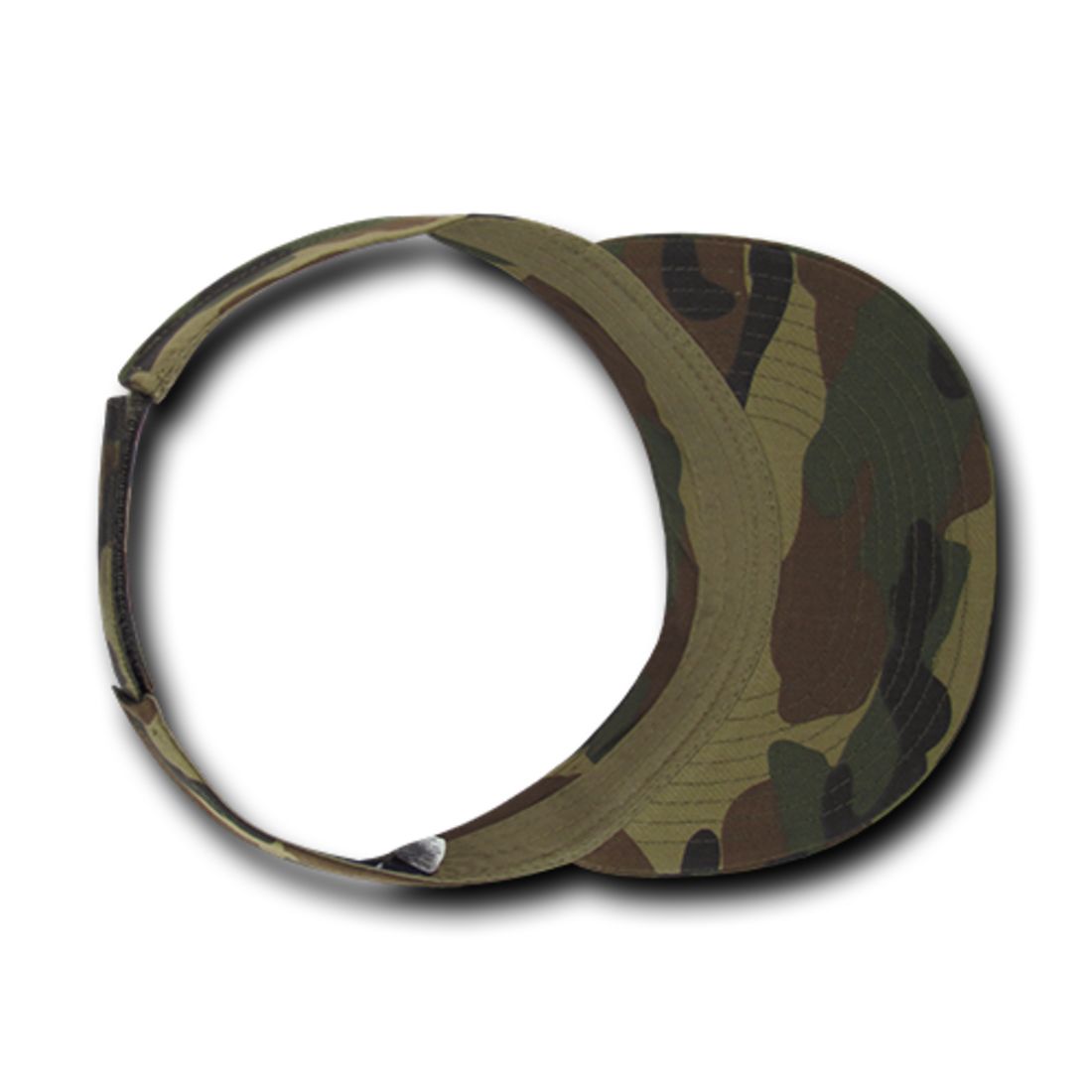 Decky 3010 Camouflage Camo Visor Golf Hats Sun Visors Curved Bill Summer Wholesale