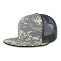 Decky 3021 Ripstop Trucker Hats High Profile 5 Panel Flat Bill Snapback Caps Wholesale