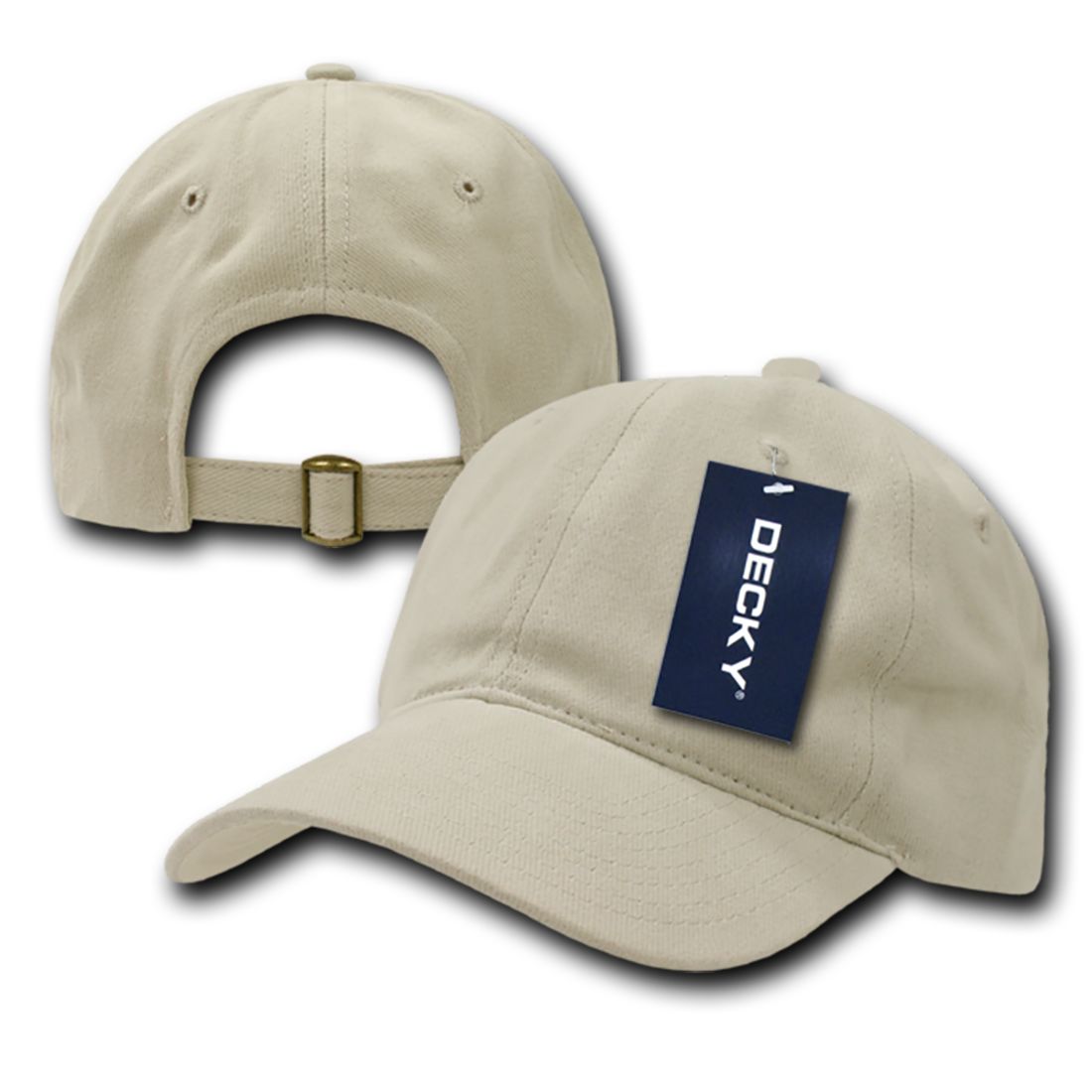 Decky 307 Relaxed Brushed Cotton Hats Low Crown Baseball Caps Structured Wholesale