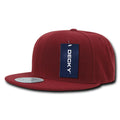 Decky 350 High Profile Snapback Hats 6 Panel Flat Bill Baseball Caps Blank Wholesale