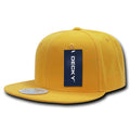 Decky 350 High Profile Snapback Hats 6 Panel Flat Bill Baseball Caps Blank Wholesale