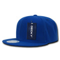 Decky 350 High Profile Snapback Hats 6 Panel Flat Bill Baseball Caps Blank Wholesale
