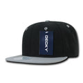 Decky 351 Two Tone High Profile Snapback Hats 6 Panel Flat Bill Baseball Caps