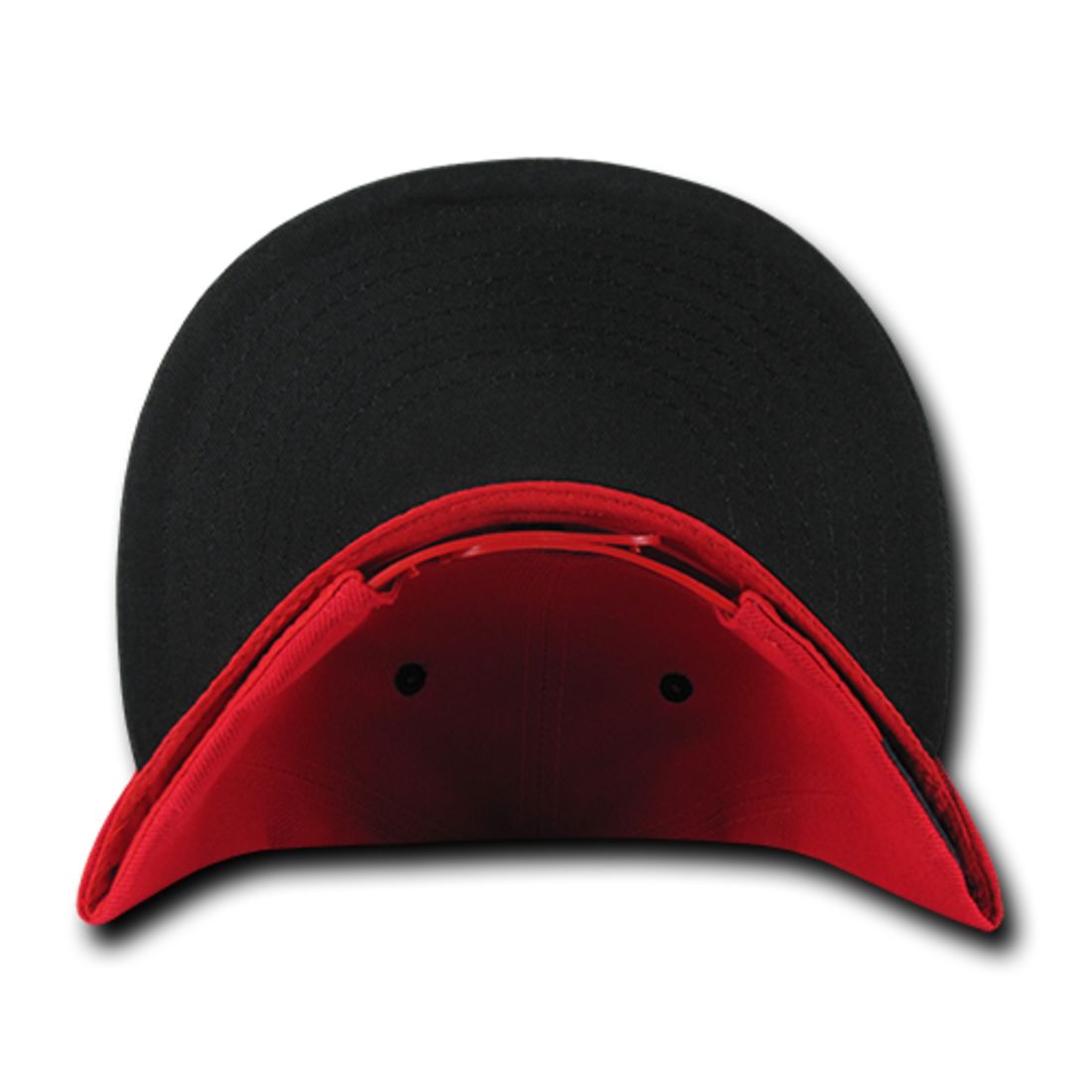 Decky 351 Two Tone High Profile Snapback Hats 6 Panel Flat Bill Baseball Caps